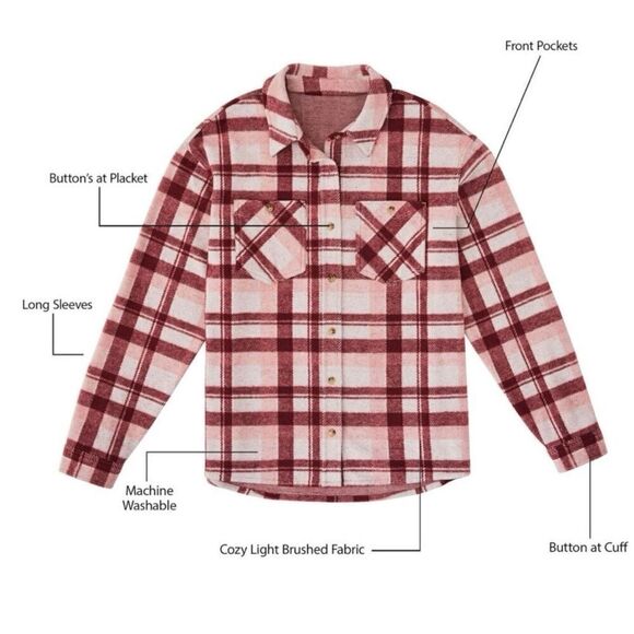 Member's Mark Women's Cozy Button Down Size XS - Picture 5 of 12